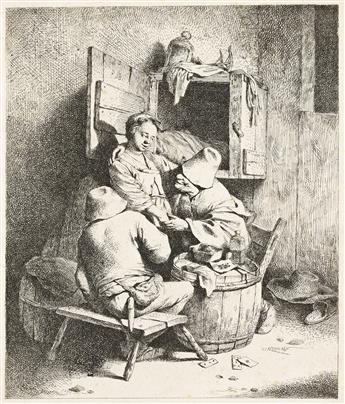 CORNELIS BEGA Group of 6 etchings.